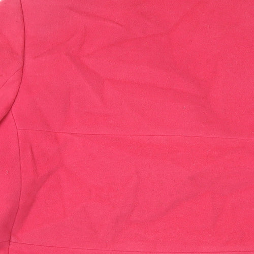 Basler Womens Pink Wool Cashmere Pea Coat Size 16
