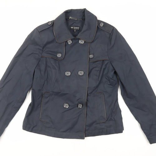 Autograph Womens Blue Jacket Size 12 Button