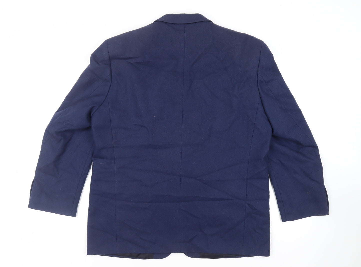 BHS Mens Blue Wool Jacket Blazer Size 44 Regular