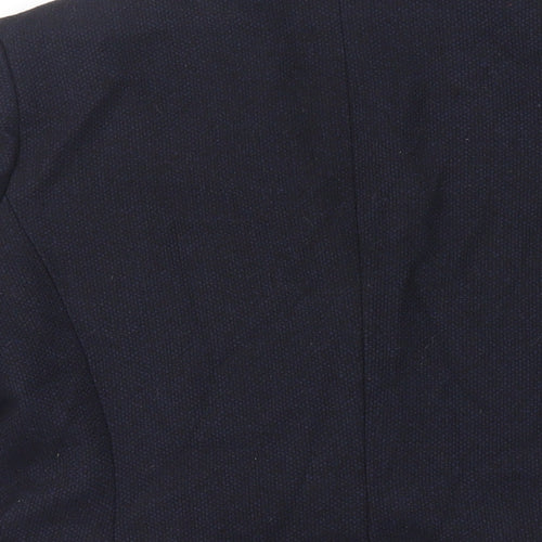 Cotton Traders Womens Blue Jacket Blazer Size 14 Button