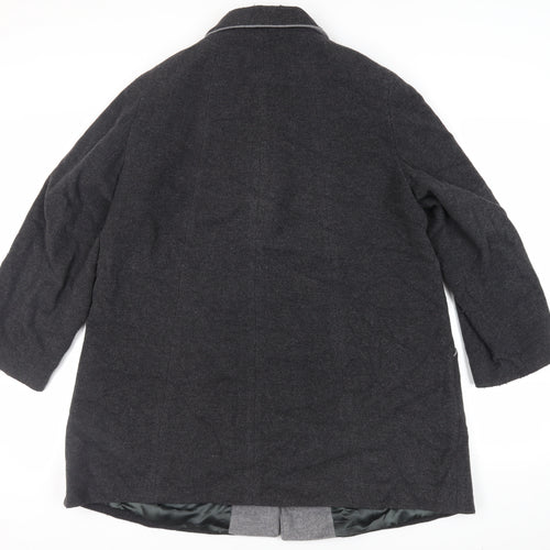 Eastex Womens Grey Overcoat Coat Size 18 Button - Vintage