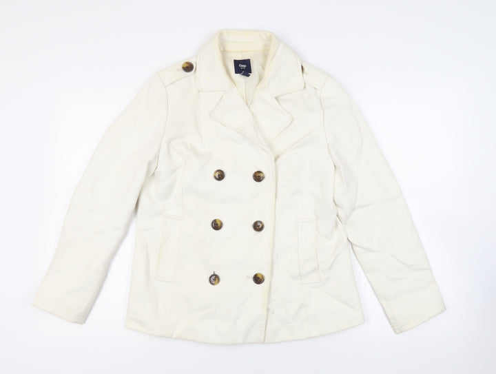 Gap Womens Ivory Jacket Size M Button