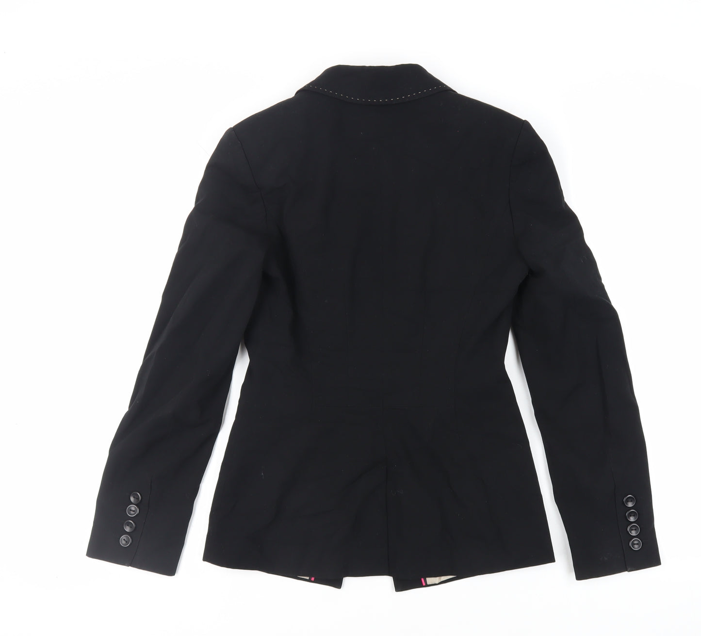 NEXT Womens Black Jacket Blazer Size 6 Button