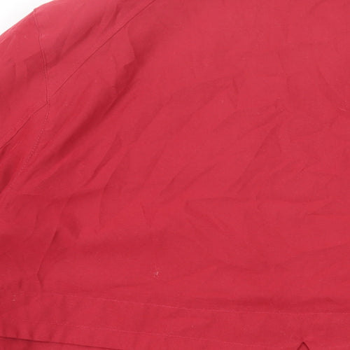 Marks and Spencer Womens Red Jacket Size 18 Zip - Lightweight