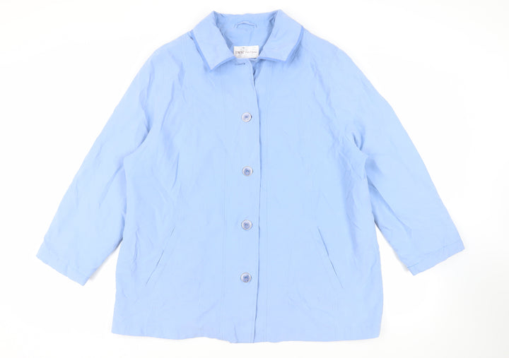 EWM Womens Blue Jacket Size 22 Button - Lightweight