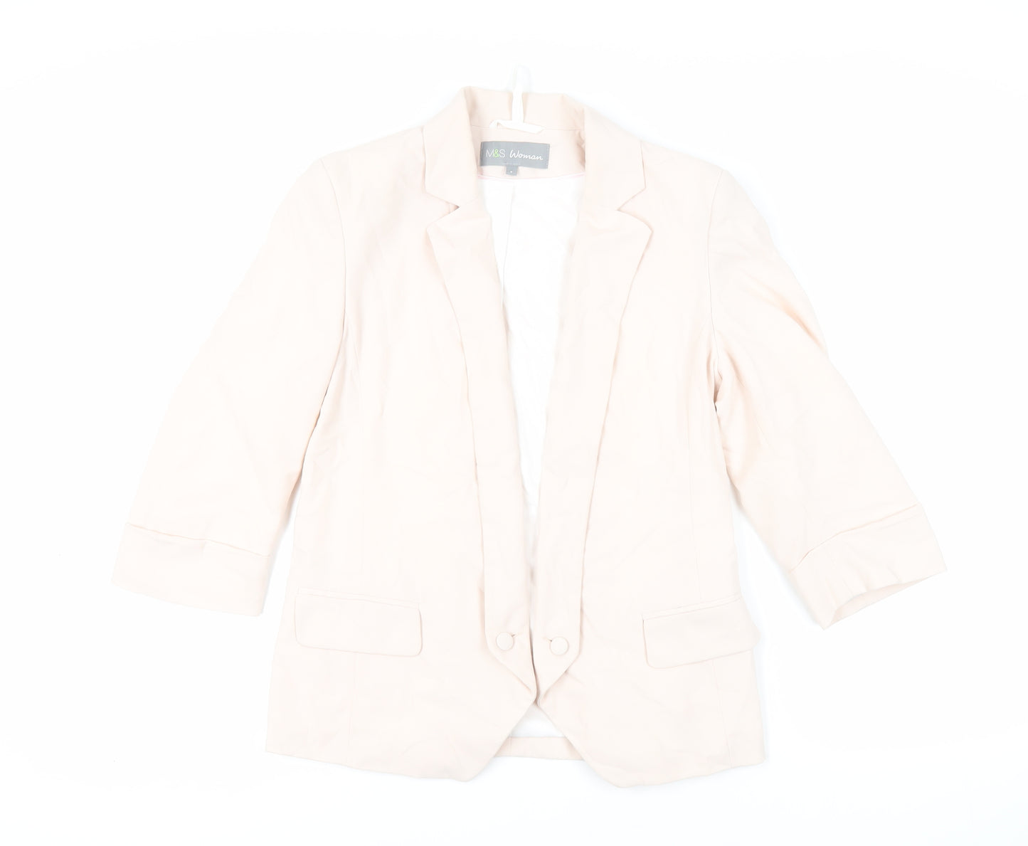 Marks and Spencer Womens Pink Jacket Blazer Size 8 - Open