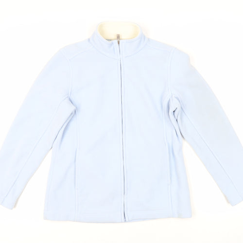 Marks and Spencer Womens Blue Jacket Size 10 Zip - Lightweight