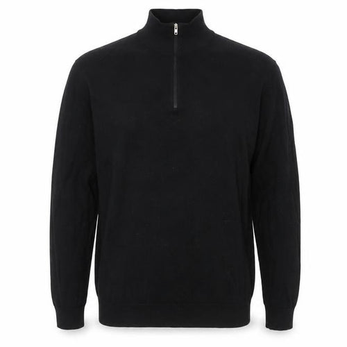Burton Mens Black High Neck Cotton Pullover Jumper Size L Long Sleeve