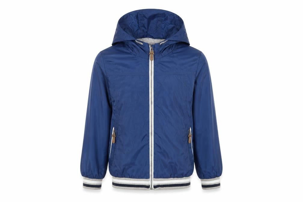 Dunnes Stores Boys Blue Windbreaker Jacket Size 10 Years Zip - Hooded