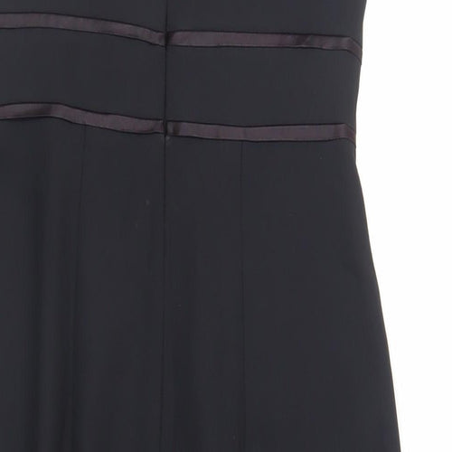 Principles Womens Black Polyester Sheath Size 12 Roll Neck Zip - Lined