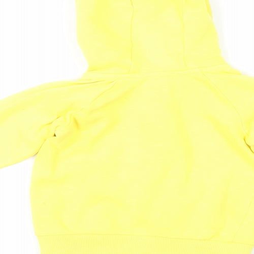 NEXT Baby Yellow Cotton Full Zip Jumper Size 9-12 Months Zip - Hooded