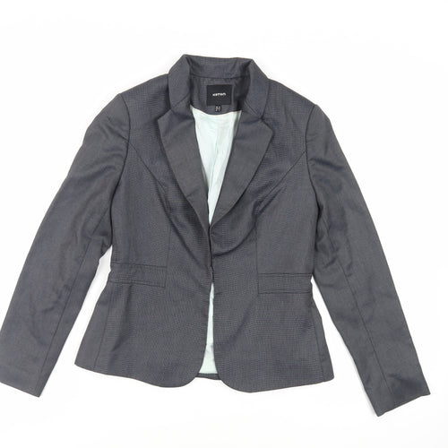 Koton Womens Grey Jacket Blazer Size 8 Hook & Eye
