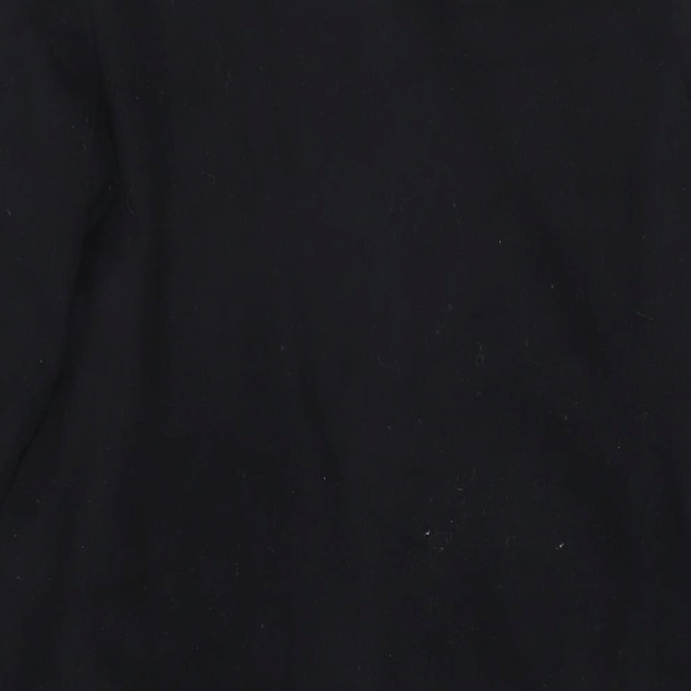 French Connection Womens Black Overcoat Coat Size 12 Button