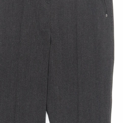 Marks and Spencer Womens Black Polyester Dress Pants Trousers Size 8 L29 in Regular Zip