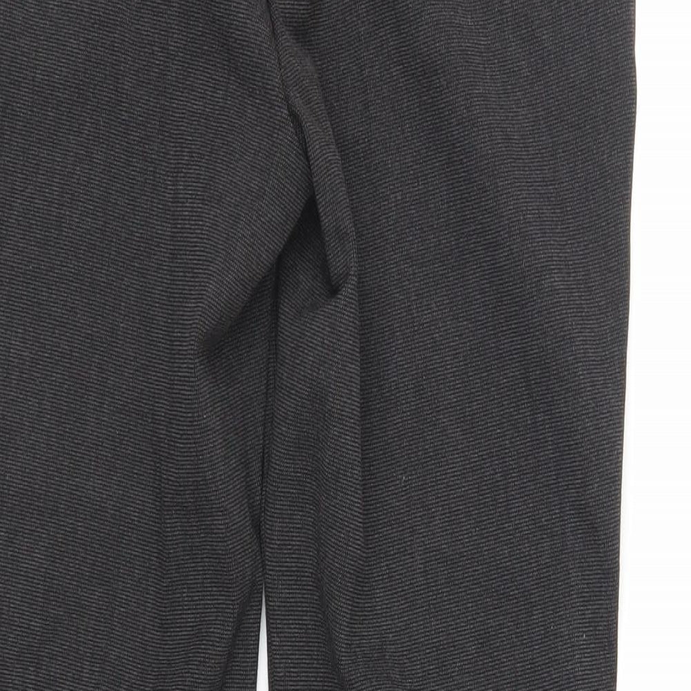 Marks and Spencer Womens Black Polyester Dress Pants Trousers Size 8 L29 in Regular Zip