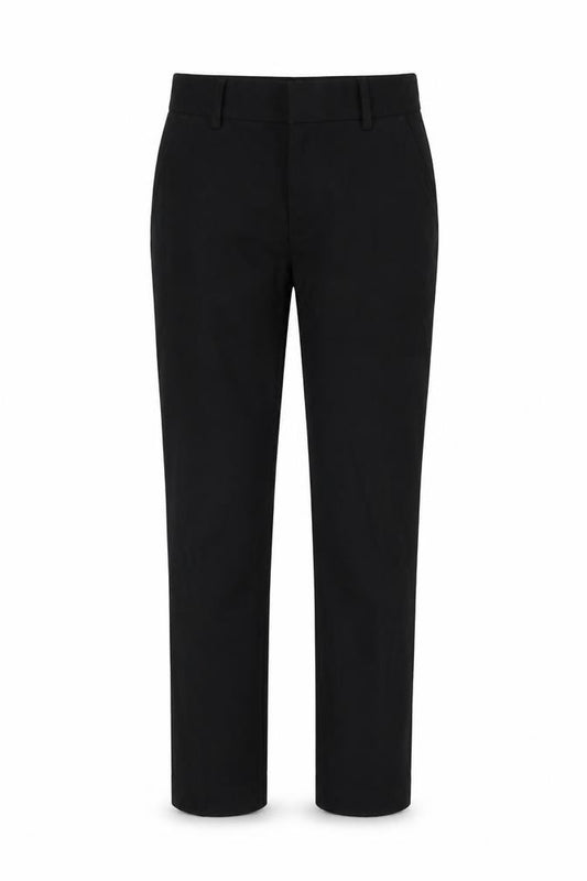 Marks and Spencer Girls Black Polyester Dress Pants Trousers Size 10-11 Years L25 in Regular Zip