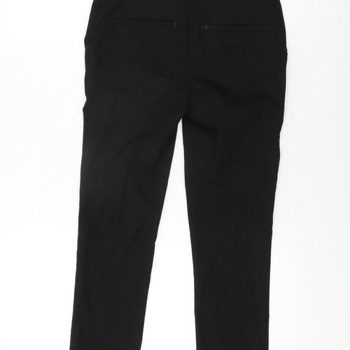 Marks and Spencer Girls Black Polyester Dress Pants Trousers Size 10-11 Years L25 in Regular Zip