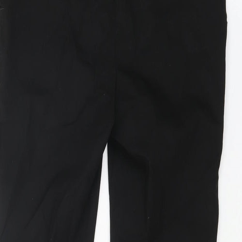 Marks and Spencer Girls Black Polyester Dress Pants Trousers Size 10-11 Years L25 in Regular Zip
