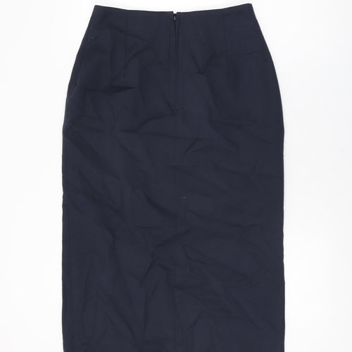 Yessica Womens Blue Polyester Straight & Pencil Skirt Size 14 Zip