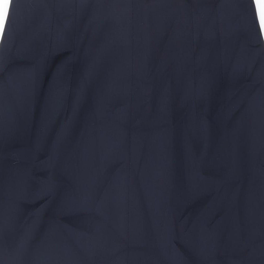 Yessica Womens Blue Polyester Straight & Pencil Skirt Size 14 Zip