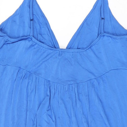 HOTOUCH Womens Blue Viscose Basic T-Shirt Size 2XL V-Neck