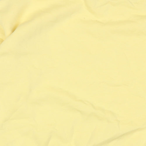 Disney Womens Yellow Cotton Pullover Sweatshirt Size S Pullover