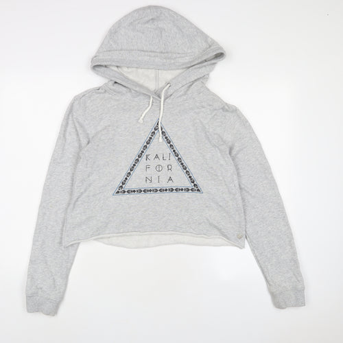 Kendall And Kylie Womens Gold Cotton Pullover Hoodie Size L Pullover