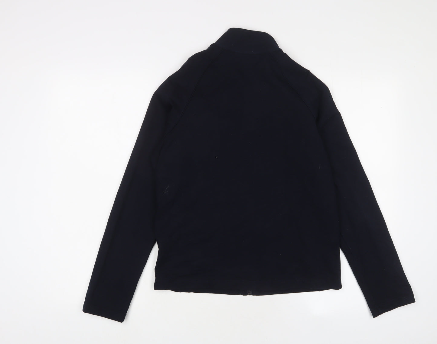 Marks and Spencer Womens Blue Cotton Full Zip Sweatshirt Size 10 Zip