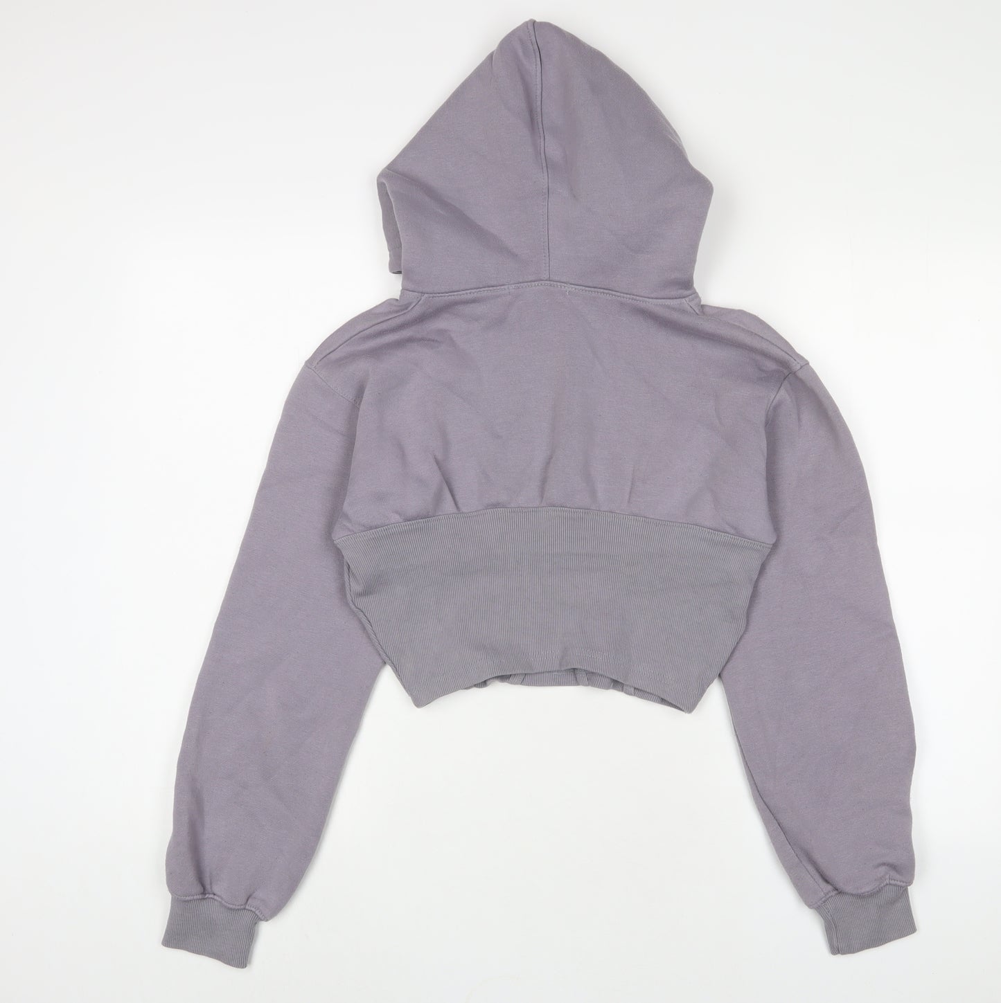 Missguided Womens Purple Cotton Pullover Hoodie Size 10 Pullover