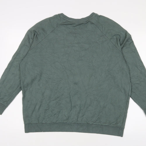 NEXT Womens Green Viscose Pullover Sweatshirt Size XL Pullover - Studded, Star
