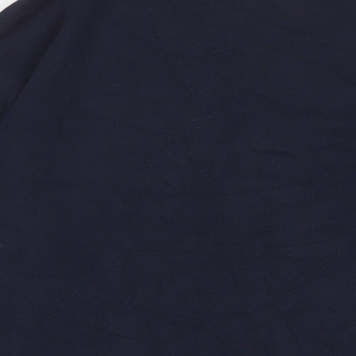 Monki Womens Blue Cotton Pullover Sweatshirt Size L Pullover