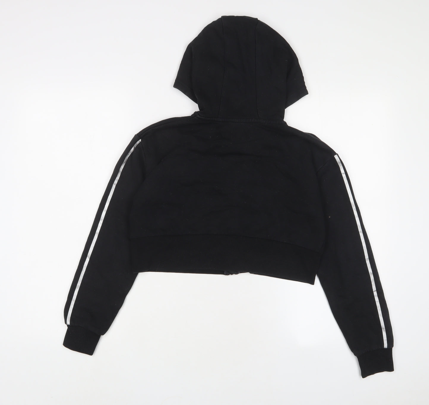 Juicy Couture Girls Black Cotton Full Zip Hoodie Size 10-11 Years Zip - Logo