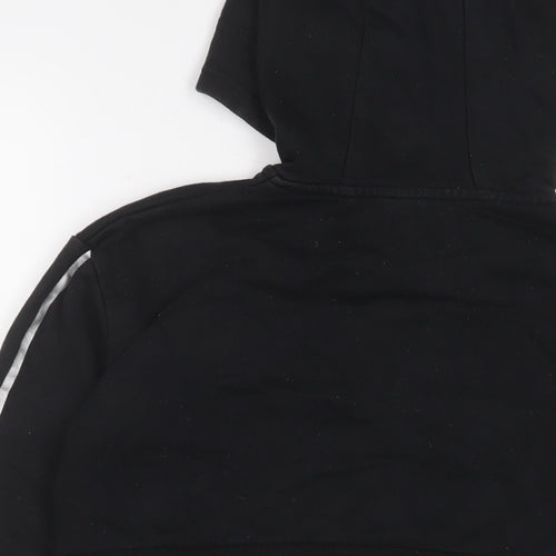 Juicy Couture Girls Black Cotton Full Zip Hoodie Size 10-11 Years Zip - Logo