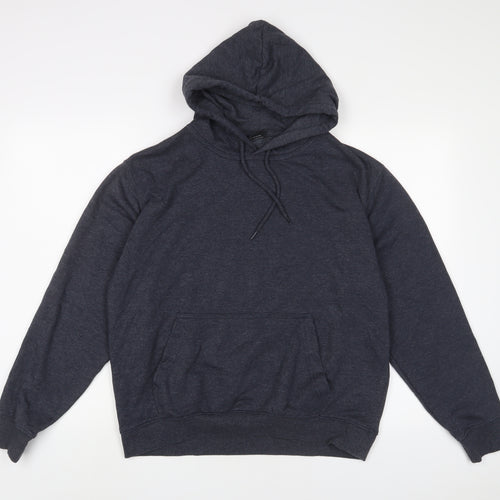 Bakaruda Mens Grey Cotton Pullover Hoodie Size M