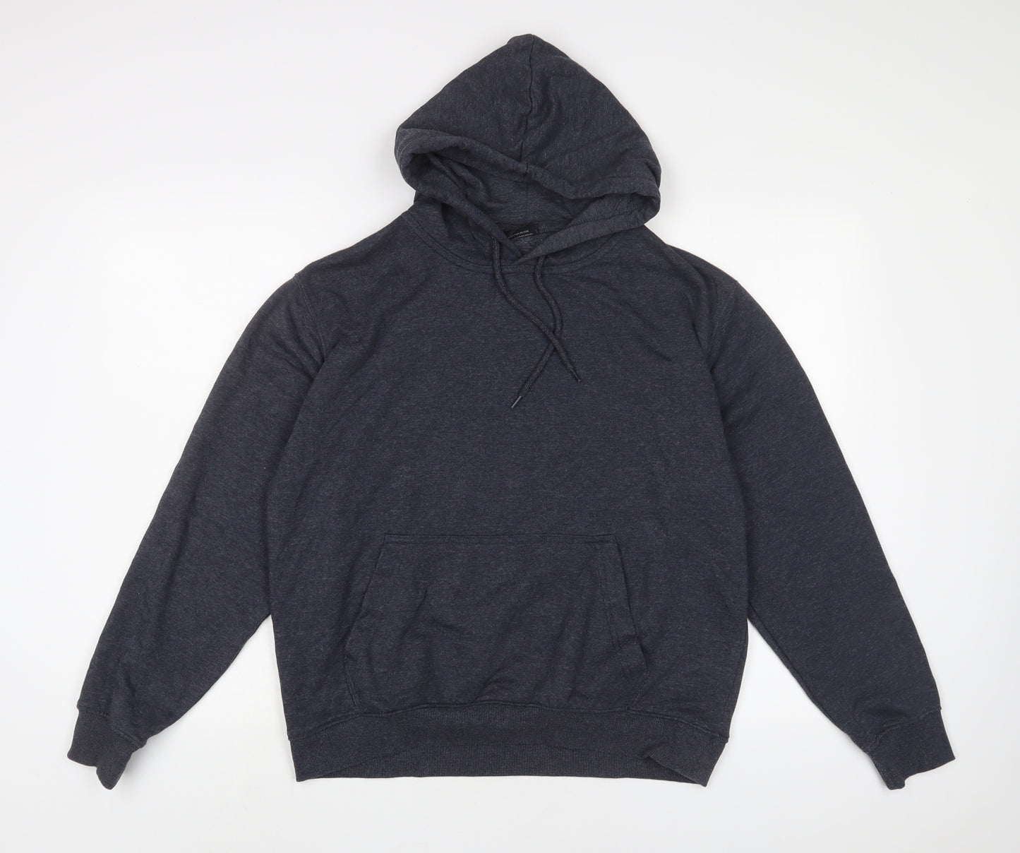 Bakaruda Mens Grey Cotton Pullover Hoodie Size M