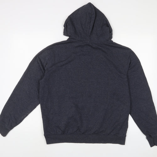 Bakaruda Mens Grey Cotton Pullover Hoodie Size M