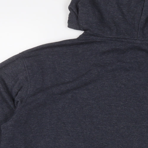 Bakaruda Mens Grey Cotton Pullover Hoodie Size M