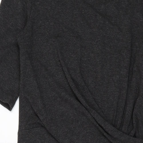 Phase Eight Womens Grey Viscose Sheath Size 12 Round Neck Pullover