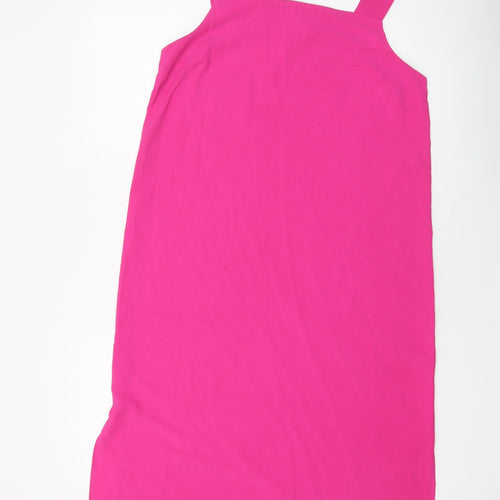 Warehouse Womens Pink Polyester A-Line Size 12 Square Neck Pullover