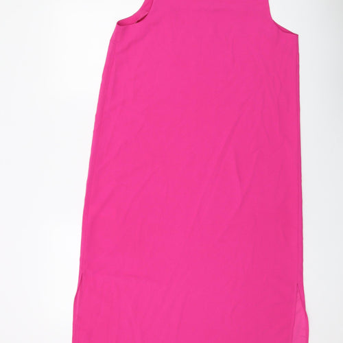 Warehouse Womens Pink Polyester A-Line Size 12 Square Neck Pullover