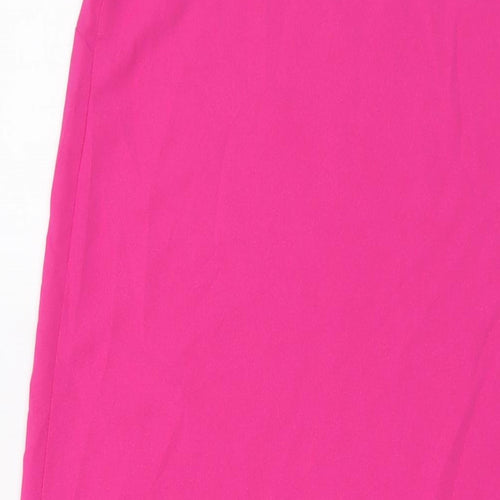 Warehouse Womens Pink Polyester A-Line Size 12 Square Neck Pullover