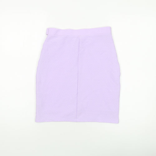 Miss Selfridge Womens Purple Polyester Mini Skirt Size 10
