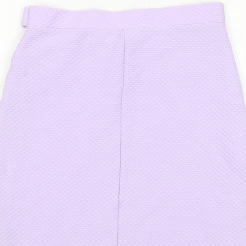 Miss Selfridge Womens Purple Polyester Mini Skirt Size 10
