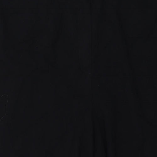 Marks and Spencer Womens Black Acetate Trousers Size 26 L28 in Regular Button