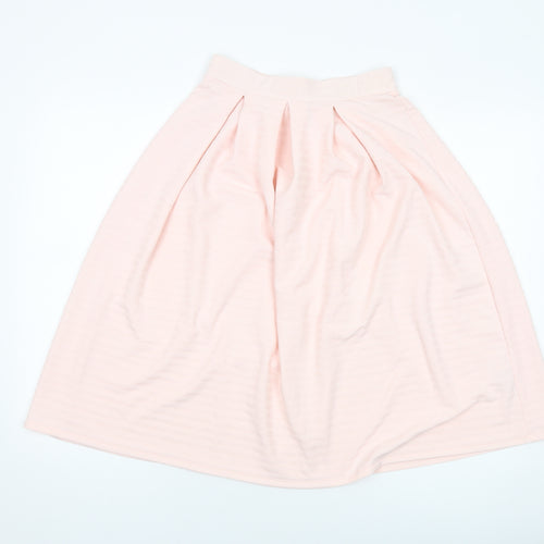Miss Selfridge Womens Pink Polyester A-Line Skirt Size 8