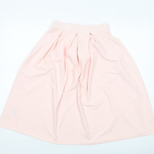 Miss Selfridge Womens Pink Polyester A-Line Skirt Size 8