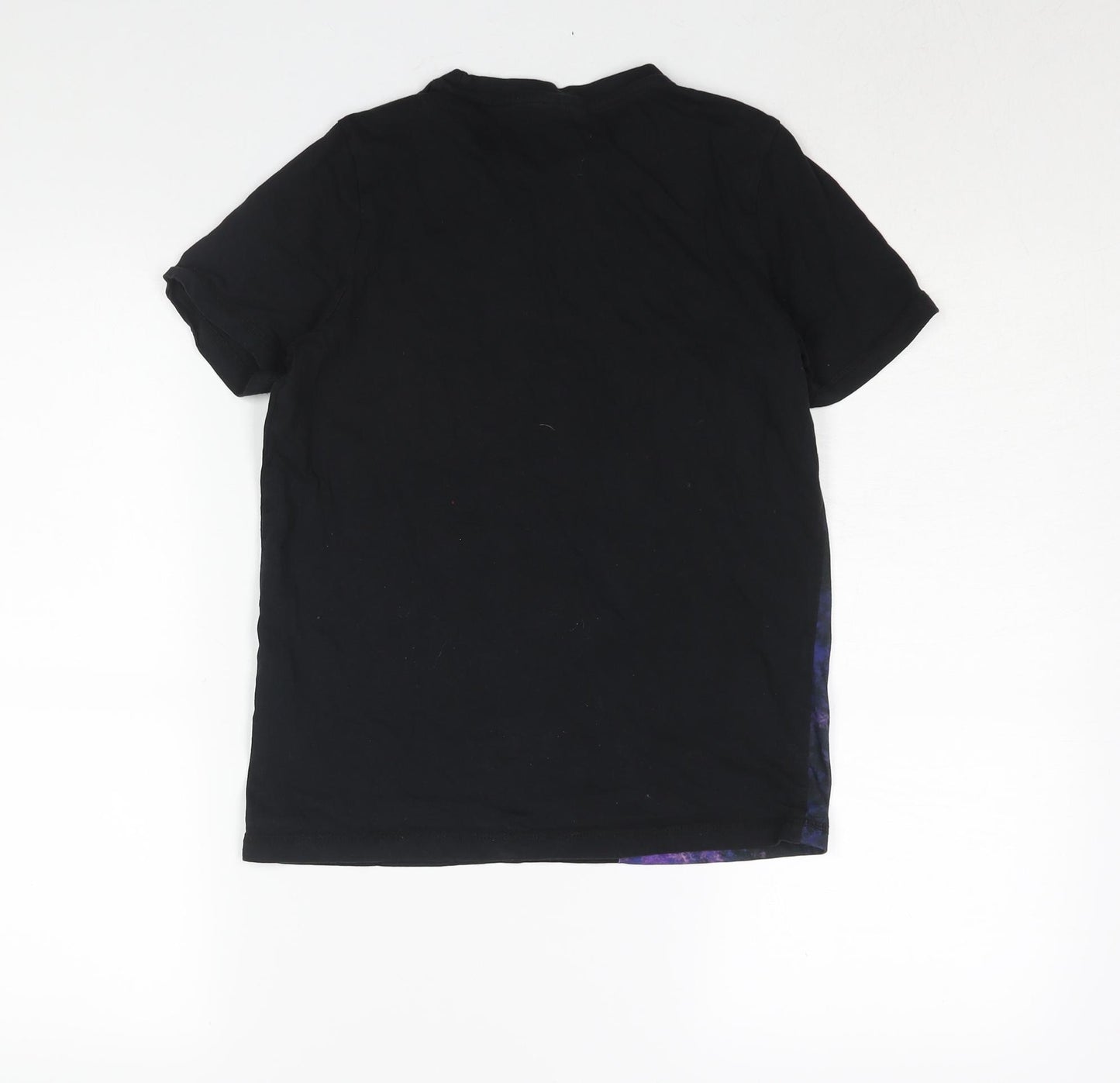 PlayStation Boys Black Cotton Basic T-Shirt Size 11-12 Years Crew Neck Pullover - Logo Text Print