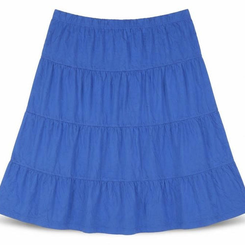 American Sweetheart Womens Blue Cotton A-Line Skirt Size 39 in