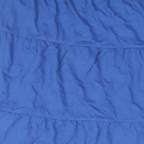 American Sweetheart Womens Blue Cotton A-Line Skirt Size 39 in