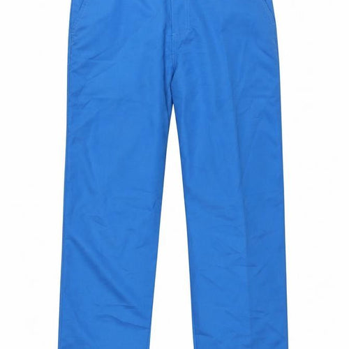 Dunlop Mens Black Polyester Trousers Size 34 in L30 in Regular Zip - Logo